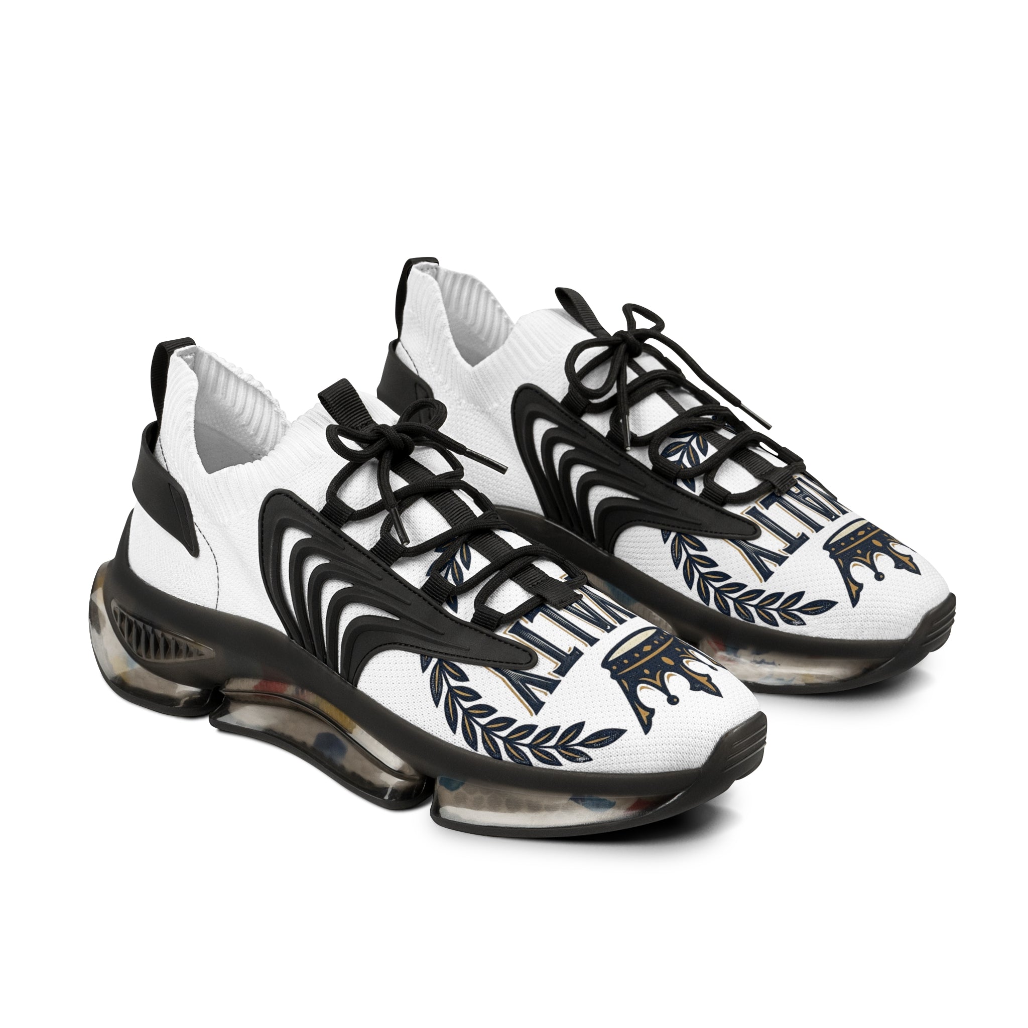 👟 Men's Mesh  — 'Royalty' Crown Sneakers