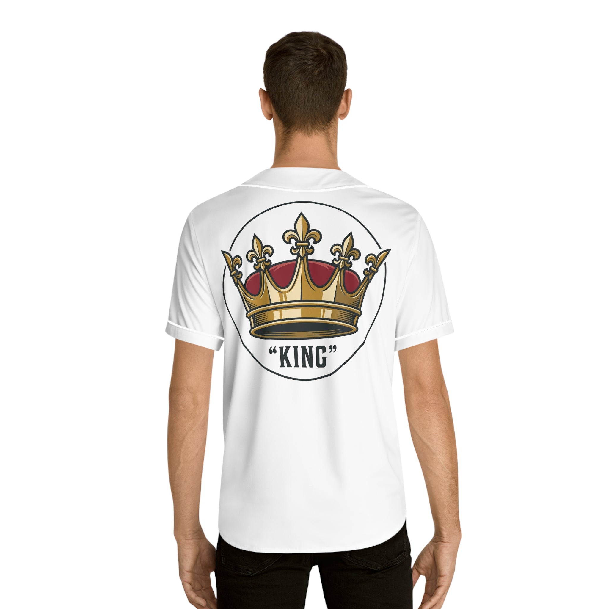 King Crown Baseball Jersey — "King" Graphic Sports Shirt