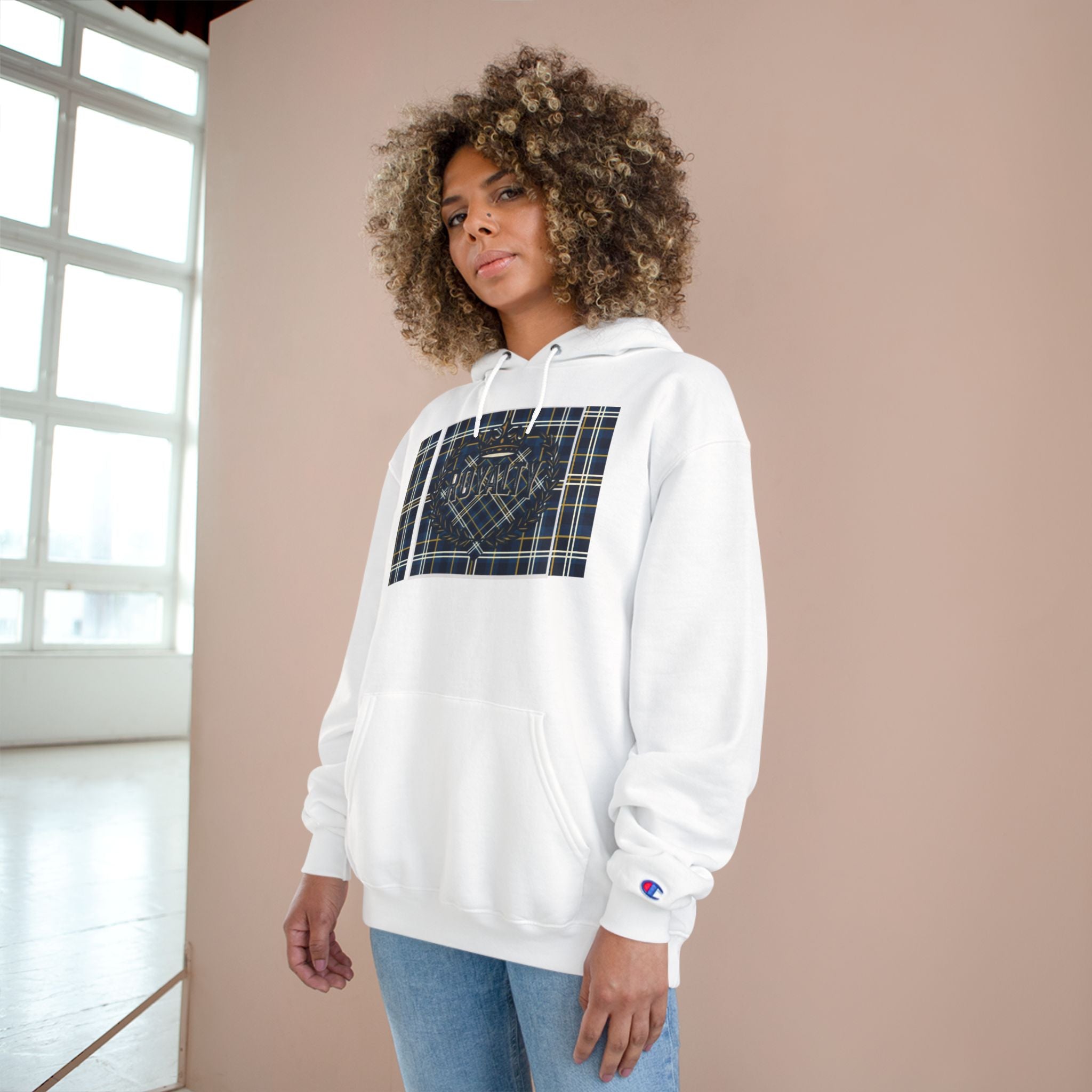 🔥1824 Plaid Crest Hoodie — "Champion Sweatshirt"