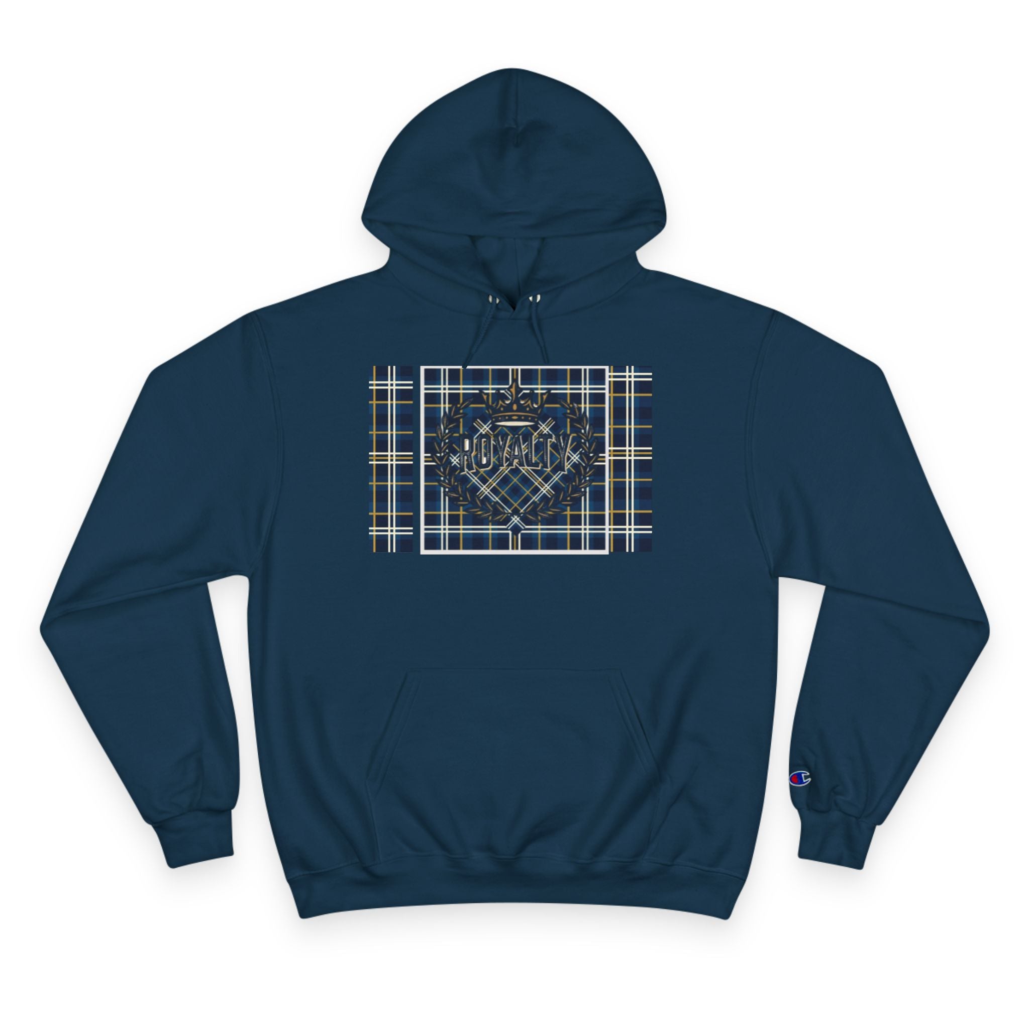 🔥1824 Plaid Crest Hoodie — "Champion Sweatshirt"