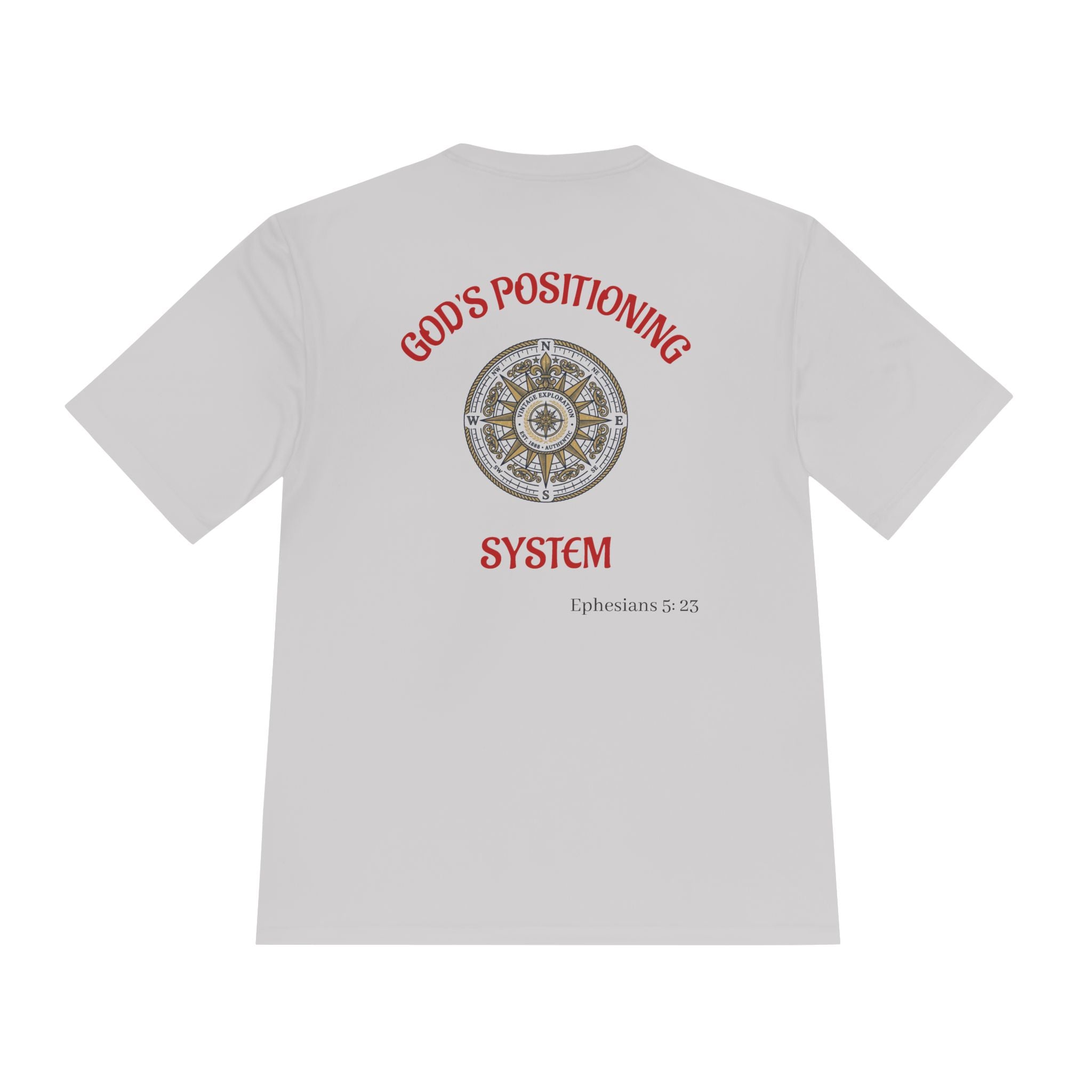 GPS Tee — "God’s Positioning System" Compass Graphic Spiritual T-Shirt