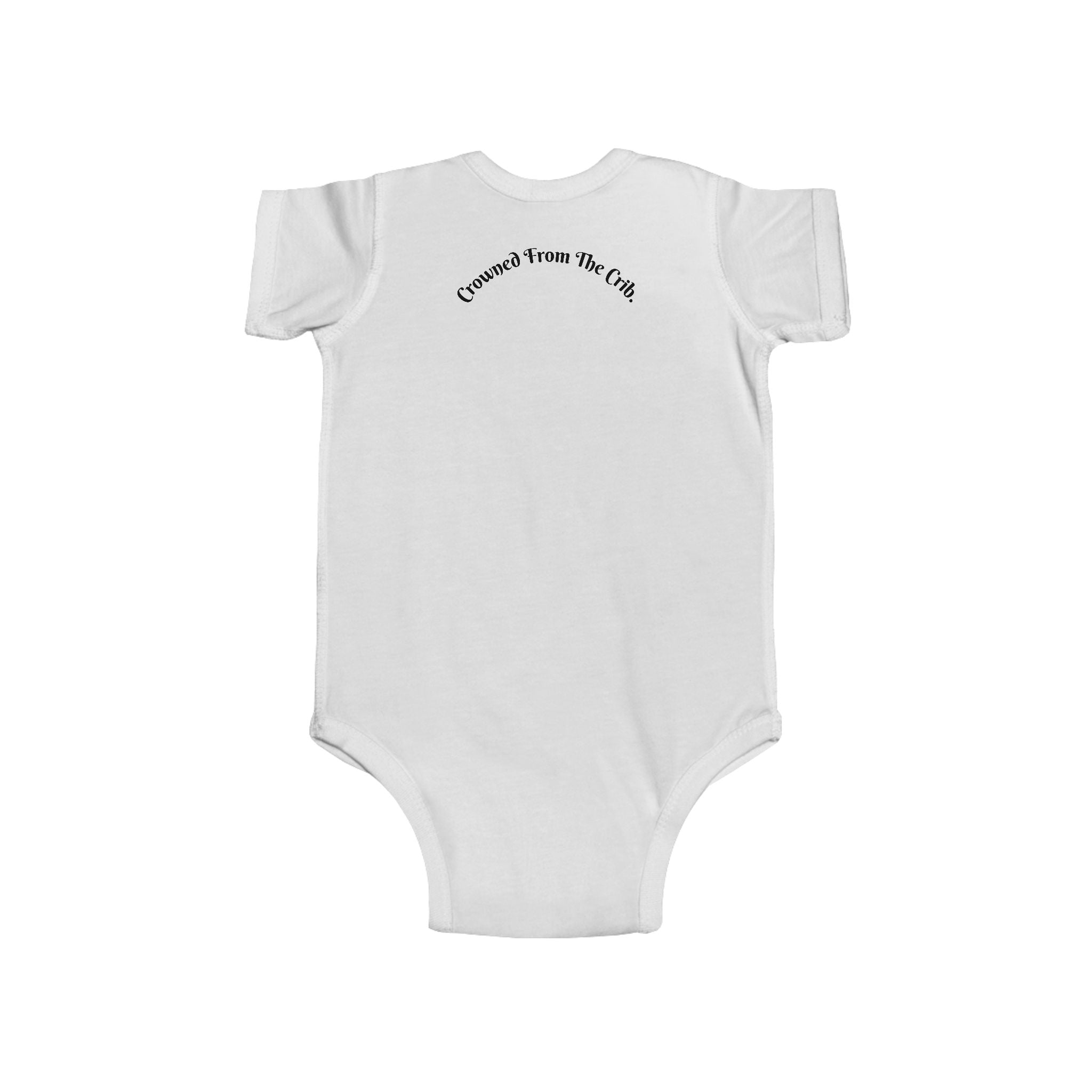 🍼Infant Bodysuit — 'Crowned From the Crib.' Elephant Illustration Baby Onesie