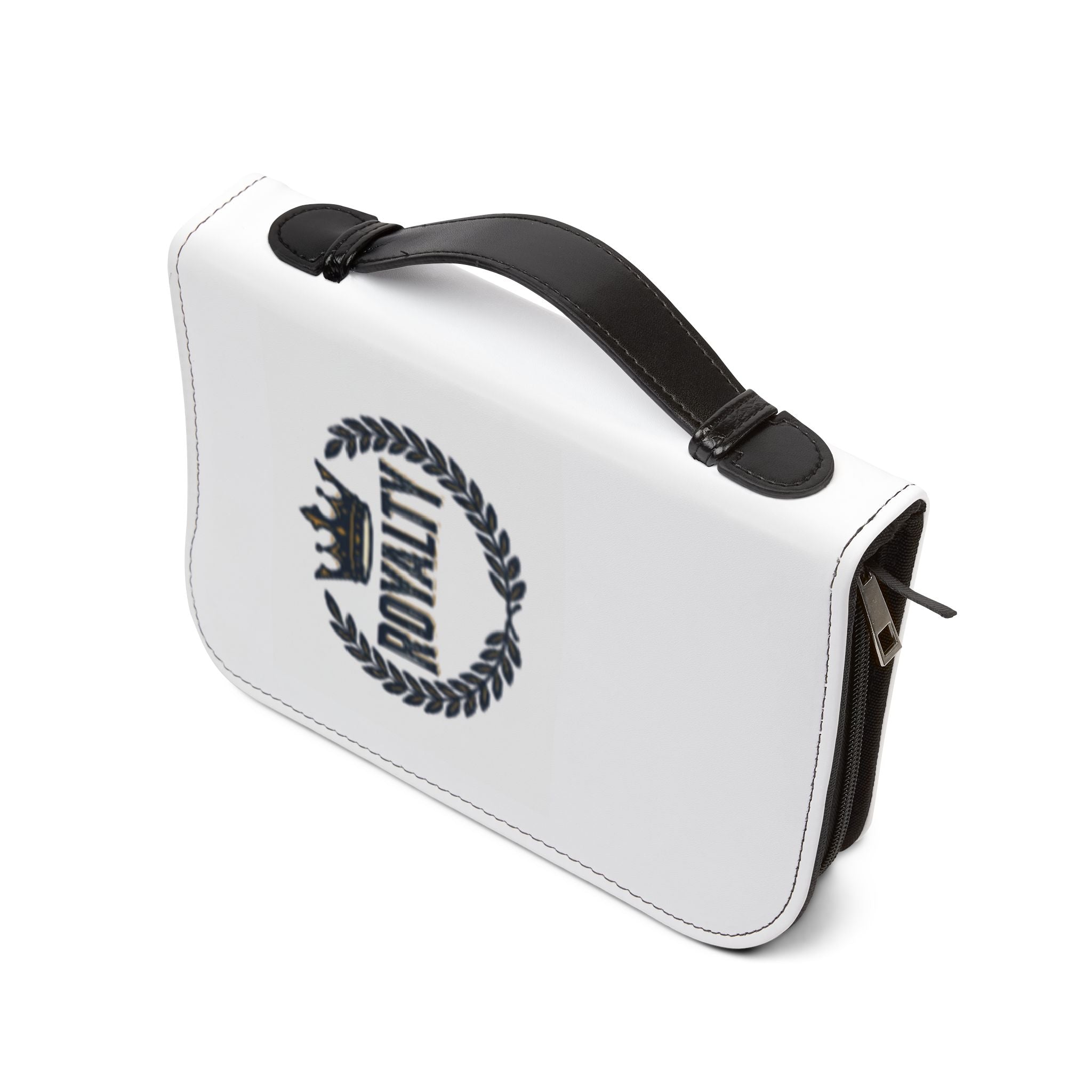 📚Bible Cover — "Royalty" Crown Zippered Bible Case