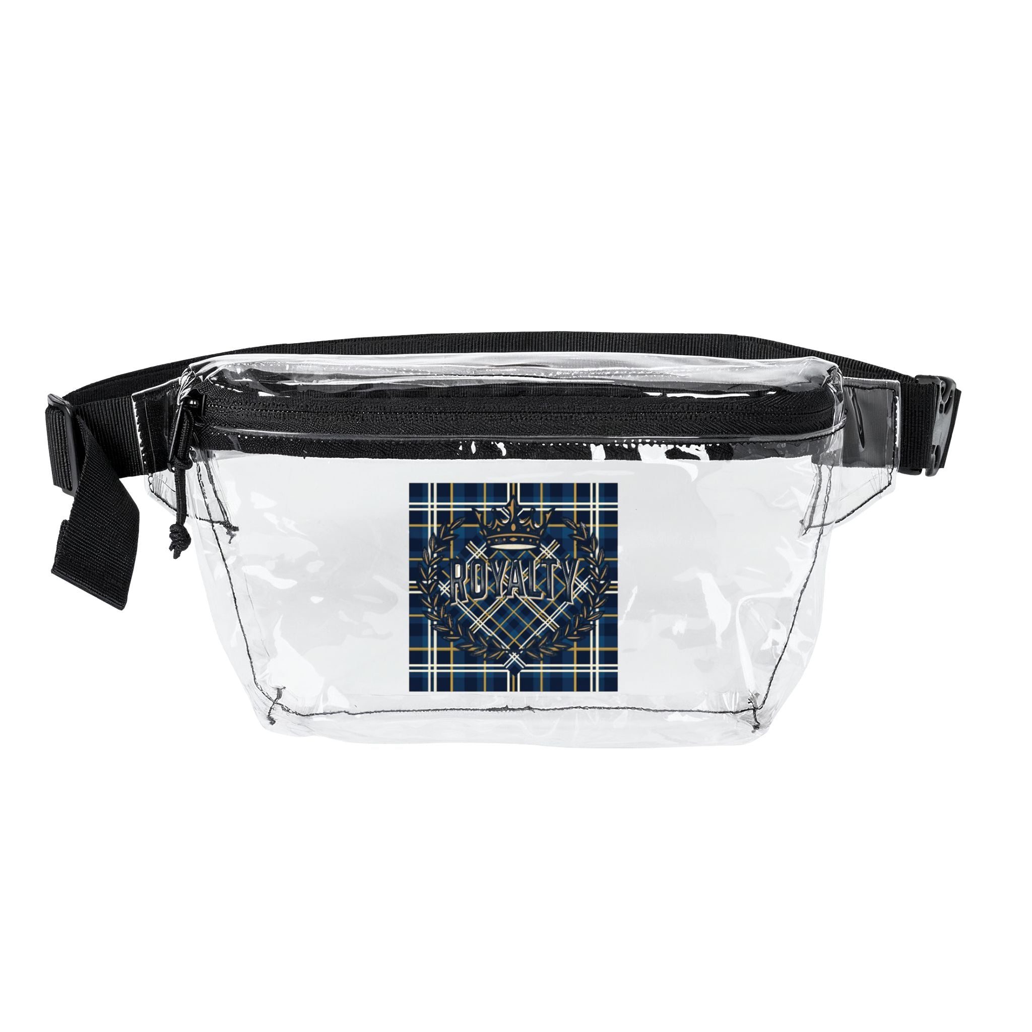 💫Clear Fanny Pack — "Plaid Stadium Bag"